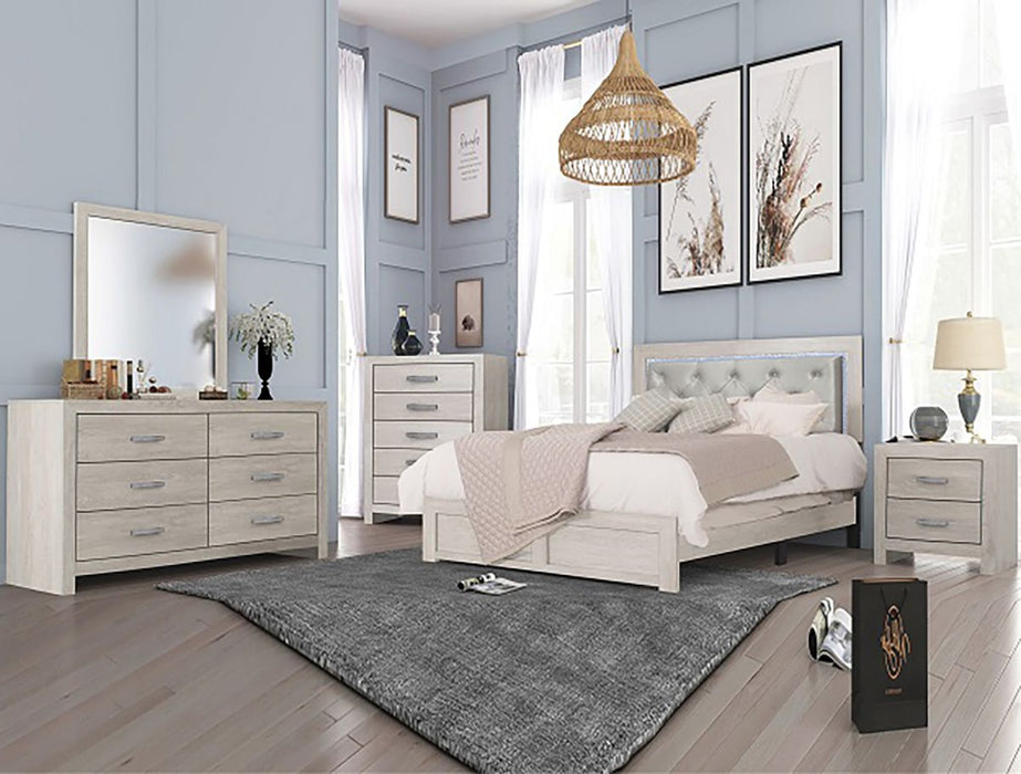 Jaylen 5 Drawer Chest In Gray - Home Furniture And More (Brentwood, MD)