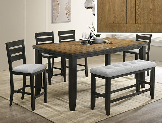 Bardstown Counter Chair Wheat Charcoal - Home Furniture And More (Brentwood, MD)