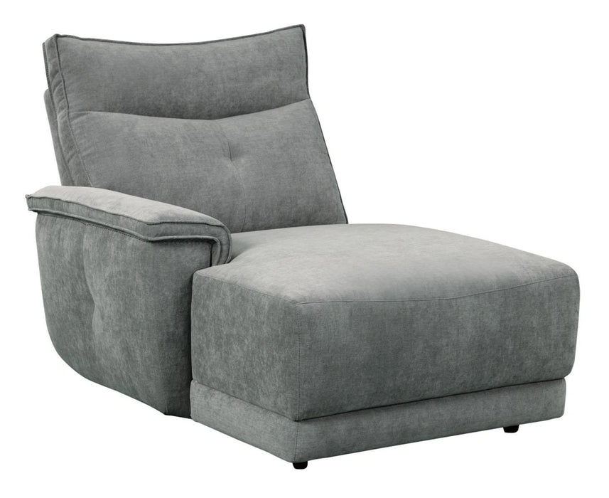 Tesoro Left Side Chaise in Dark Gray 9509DG-5L