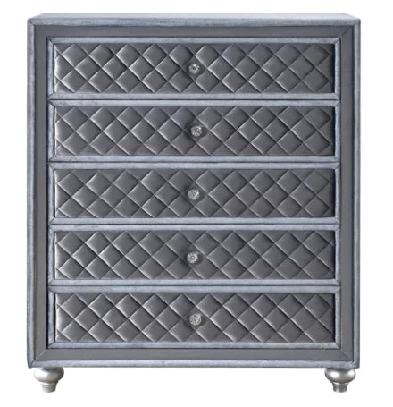 Crown Mark Furniture Voltare Chest In Dark Grey - Home Furniture And More (Brentwood, MD)