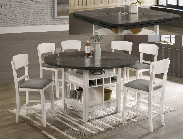 Conner Chalk Grey Counter Height Chair - Home Furniture And More (Brentwood, MD)