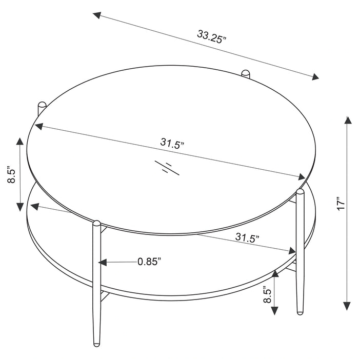Jonelle Coffee Table - Home Furniture And More (Brentwood, MD)