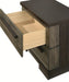 Crown Mark Furniture Remington 2 Drawer Nightstand In Brown - Home Furniture And More (Brentwood, MD)