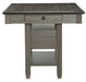 Granby Counter Height Dining Table in Coffee and Antique Gray 5627GY-36* - Home Furniture And More (Brentwood, MD)