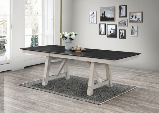 Crown Mark Maribelle Rectangular Dining Table in Chalk/Grey image