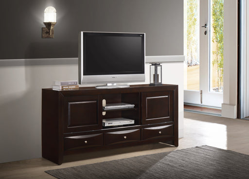 Emily TV Stand Dark Cherry - Home Furniture And More (Brentwood, MD)