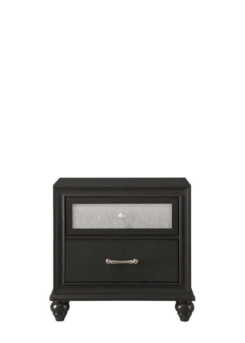 Lila Nightstand Black - Home Furniture And More (Brentwood, MD)