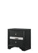 REGATA NIGHTSTAND BLACK/SILVER - Home Furniture And More (Brentwood, MD)