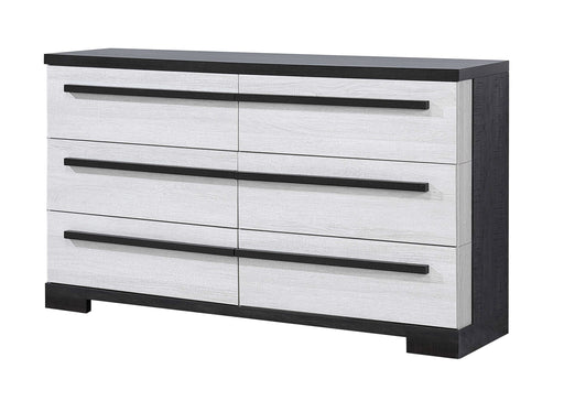 Remington Dresser Chalk/Ebony - Home Furniture And More (Brentwood, MD)