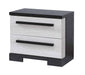 Remington Nightstand Chalk/Ebony - Home Furniture And More (Brentwood, MD)