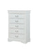Louis Philip Chest White - Home Furniture And More (Brentwood, MD)