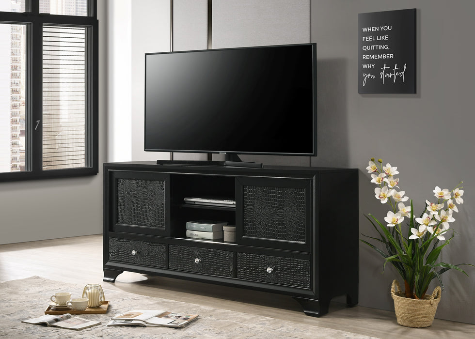 Lyssa TV Stand - Black - Home Furniture And More (Brentwood, MD)