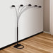 Peacock Shade Floor Lamp Black 82 H - Home Furniture And More (Brentwood, MD)