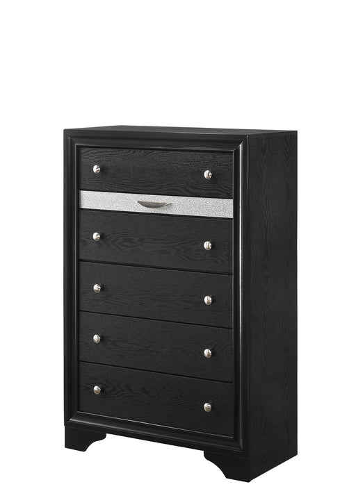 REGATA CHEST BLACK/SILVER - Home Furniture And More (Brentwood, MD)