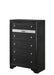 REGATA CHEST BLACK/SILVER - Home Furniture And More (Brentwood, MD)