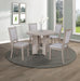 Amara 5-Piece Round Dining Set Drift Wood - Home Furniture And More (Brentwood, MD)