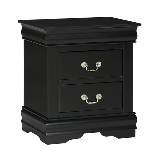 Louis Philip Nightstand Black - Home Furniture And More (Brentwood, MD)