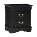 Louis Philip Nightstand Black - Home Furniture And More (Brentwood, MD)