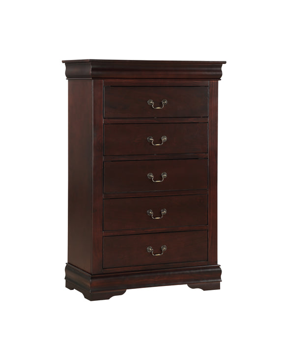 Louis Philip Chest Cherry - Home Furniture And More (Brentwood, MD)