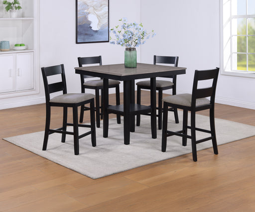 Lester 5-Piece Counter Height Table Light Grey - Home Furniture And More (Brentwood, MD)