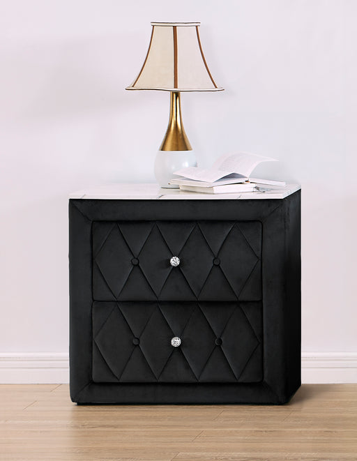 Annabelle Nightstand Black - Home Furniture And More (Brentwood, MD)
