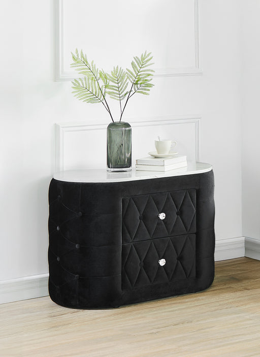 Natalia Nightstand Black - Home Furniture And More (Brentwood, MD)