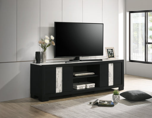 Rangley Tv Stand - Black - Home Furniture And More (Brentwood, MD)