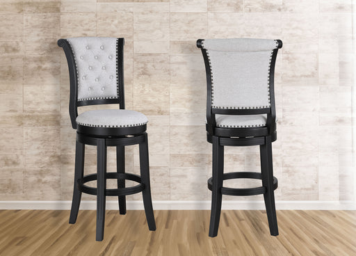 Granville Swivel Bar Stool Dove Knockdown - Home Furniture And More (Brentwood, MD)