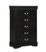 Louis Philip Chest Black - Home Furniture And More (Brentwood, MD)