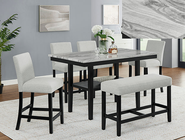 Marbel 5-Pk Faux Marble Ct Ht Set