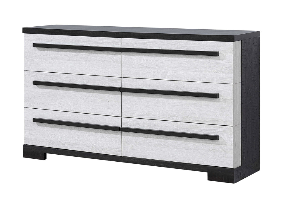Remington Dresser Chalk/Ebony - Home Furniture And More (Brentwood, MD)
