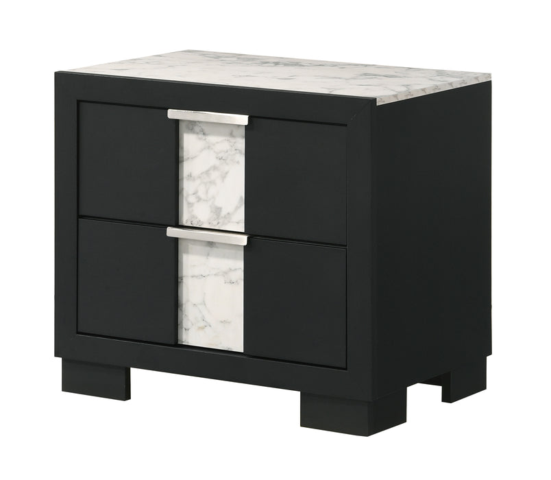 Rangley Nightstand - Black - Home Furniture And More (Brentwood, MD)