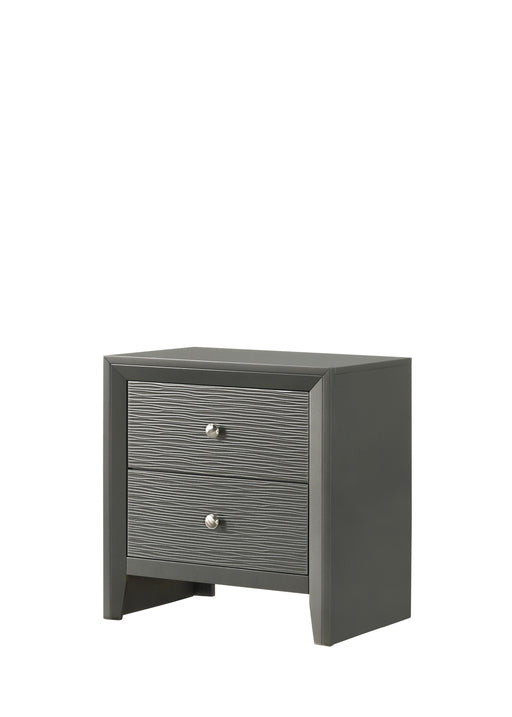 Denker Nightstand Gun Metal - Home Furniture And More (Brentwood, MD)
