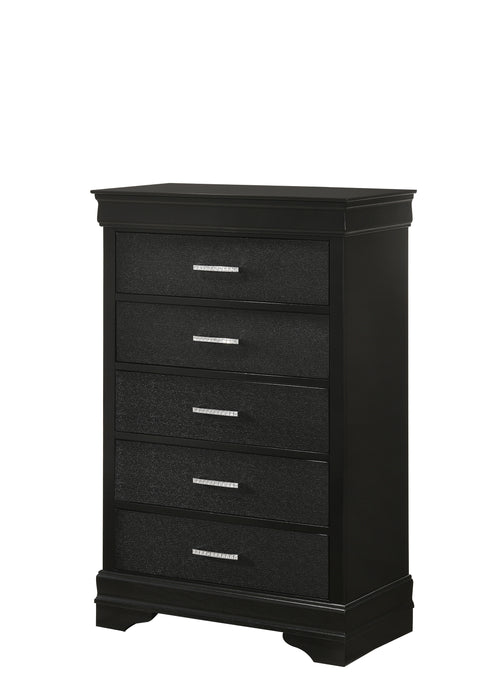 Amalia Chest Black - Home Furniture And More (Brentwood, MD)