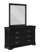 Louis Philip Dresser Black - Home Furniture And More (Brentwood, MD)