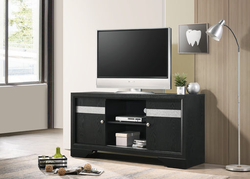 REGATA TV STAND BLACK/SILVER - Home Furniture And More (Brentwood, MD)