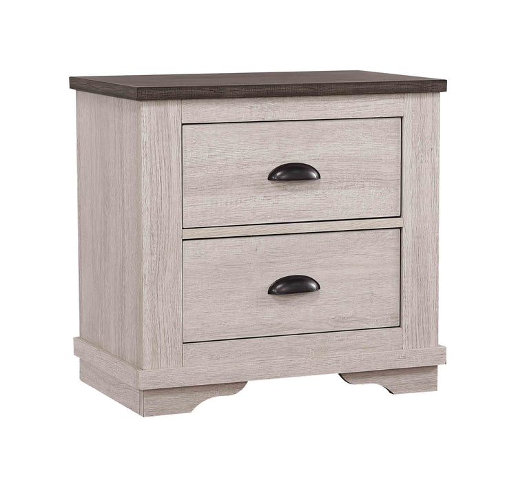 CORALEE NIGHTSTAND CHALK/GREY - Home Furniture And More (Brentwood, MD)