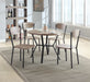 Blake 5-Piece Round Dining Set Greywash - Home Furniture And More (Brentwood, MD)