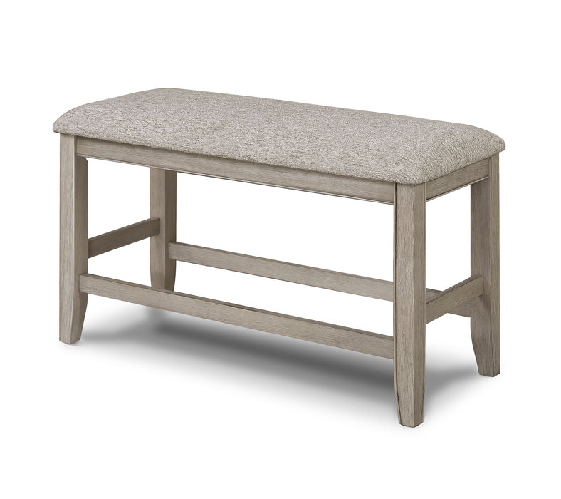 Fulton Counter Height Bench White Oak - Home Furniture And More (Brentwood, MD)