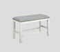 Fulton Counter Height Bench White - Home Furniture And More (Brentwood, MD)