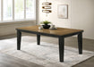 Bardstown Dining Table Wt Charcoal - Home Furniture And More (Brentwood, MD)
