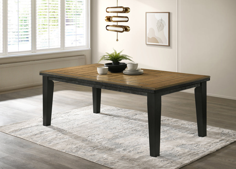 Bardstown Dining Table Wt Charcoal - Home Furniture And More (Brentwood, MD)