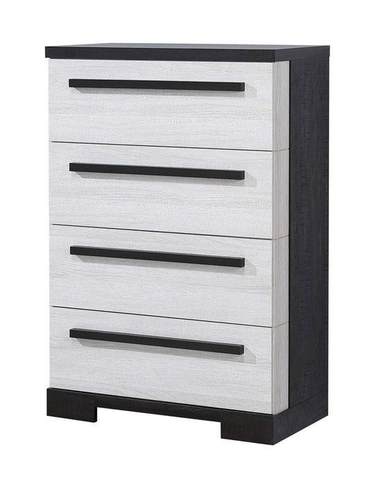 Remington Chest Chalk/Ebony - Home Furniture And More (Brentwood, MD)