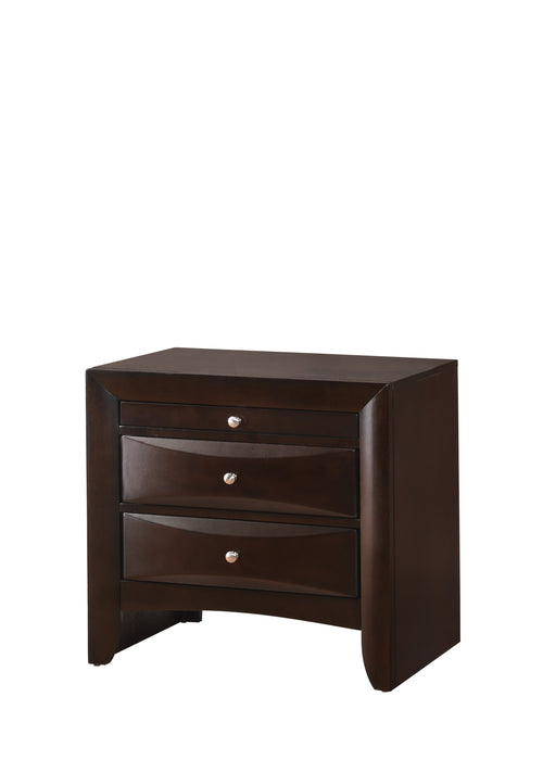 Emily Nightstand Dark Cherry - Home Furniture And More (Brentwood, MD)