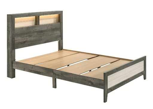 Rhett King Platform Bed In Gray - Home Furniture And More (Brentwood, MD)