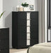 Crown Mark Furniture Rangley 5 Drawer Chest In Black - Home Furniture And More (Brentwood, MD)