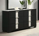 Crown Mark Furniture Rangley 6 Drawer Dresser In Black - Home Furniture And More (Brentwood, MD)