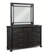 Crown Mark Furniture Kingsbury 9 Drawer Dresser In Black - Home Furniture And More (Brentwood, MD)