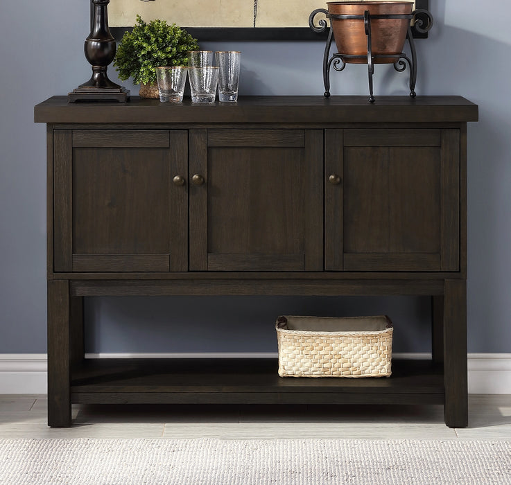 Haddie Distressed Walnut Server - Home Furniture And More (Brentwood, MD)