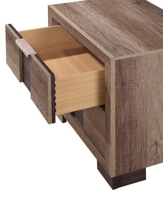 Crown Mark Furniture Rangley 2 Drawer Nightstand In Brown - Home Furniture And More (Brentwood, MD)